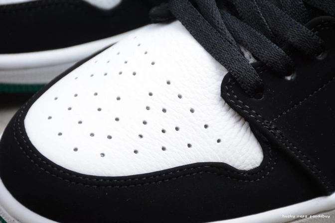 Rep Husky Black Jordan 553558-113 Green Mystic White Air 1 Low 0718